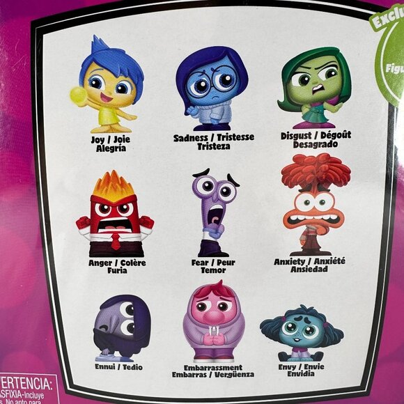 Disney Doorables Pixar Inside Out 2 Exclusive Collectible Box Set Joy Envy Fear - Picture 4 of 14